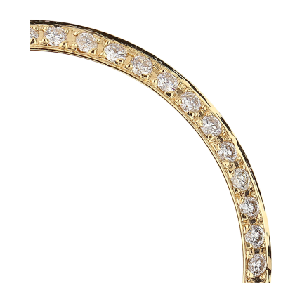 DateJust 36mm Yellow Gold Round Diamonds Custom Bezel