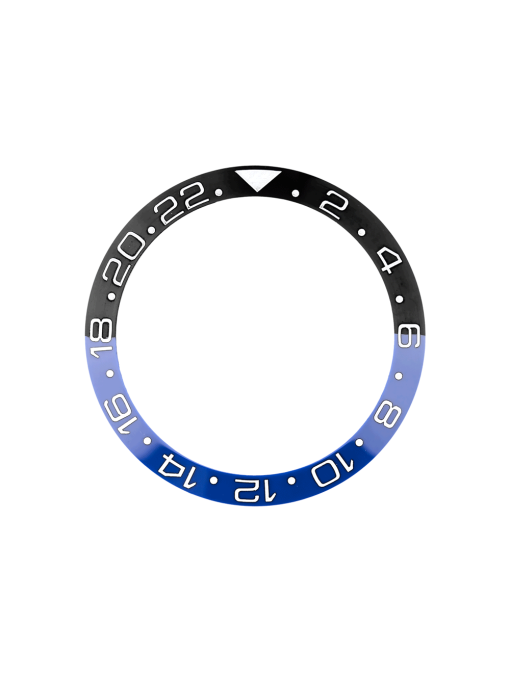 Custom Bezel Insert for Rolex GMT-Master II Blue_Black