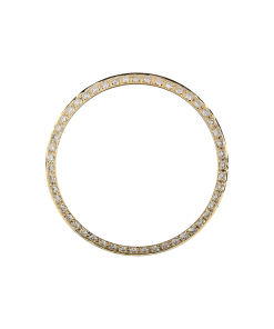 Rolex Day-Date _ DateJust 36mm Yellow Gold Round Diamonds Custom Bezel